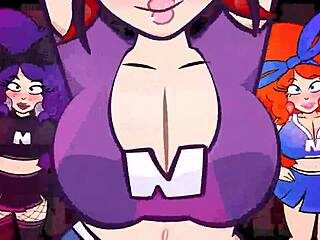 Big tits and hentai collide in this No Nut November video