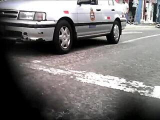 peruvian amateurs showing ass on the street in public