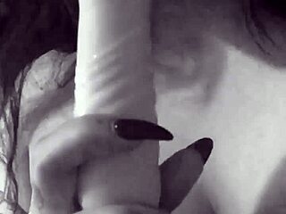 Latina with piercings enjoys wet nipple play session