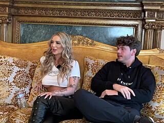 Social media influencer jazjizzes with big tits tattoo appears on podcast