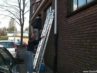 anal threesome for dutch redhead cougar 😈