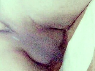 Mexican tranny teases her curvy asshole with a dildo