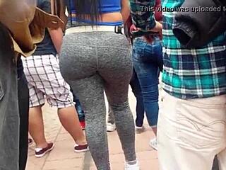 Amazing Colombian Latina's Ass On Display!