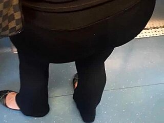 Is this blonde milf with green eyes and hot ass teasing you?