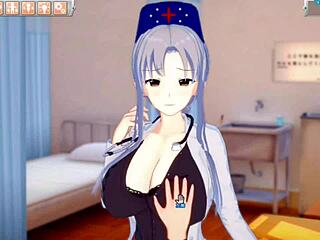 Intense breast rubbing on yagokoro eirin in touhou