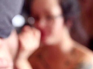 Rose's Intense First Blowbang and Bukkake Session!