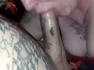Renee Cheeks' deepthroat and cum-covered blowjob