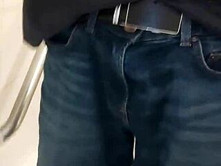 Feeling The Relief Of Peeing In Bathroom