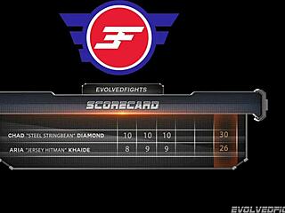 Pergaduhan bogel: Aria Khaide lawan Chad Diamond, yang kalah dikongkek