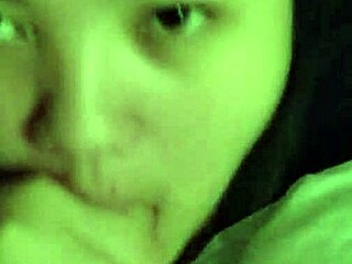 Asian girlfriend sucks dick in homemade video