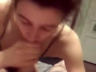 Methed up babe gives a sloppy blowjob and gets fucked hard