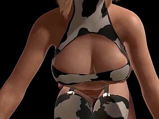 Curvy milf cow bends over for doggy style anal in 3d pov
