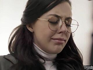 Virgin teen gets help from social worker with oral skills