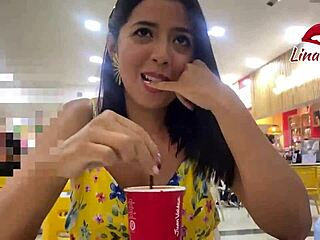 Nyilvános autószex tejivós kalanddal