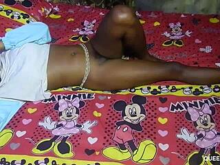 skinny teen girl has a fun christmas day adventure with a big surprise