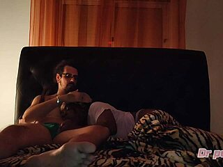 Dr Pussy2, my ebony roommate tricked me into more than just a movie!