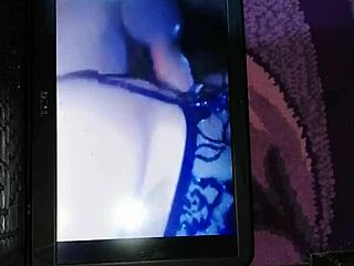 Cumming hard on a milf's pussy in tribute