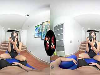 tiny cute teen 18+ teases in vr latina reality