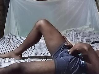 I touch myself during a massage