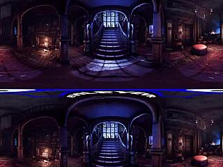 evileyevr explores victorian mansion with curly haired babe lacy channing