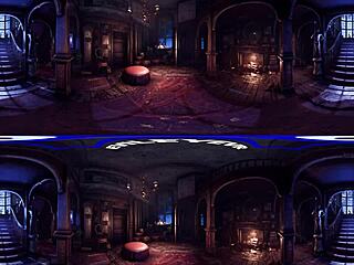 evileyevr explores victorian mansion with curly haired babe lacy channing