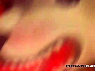 Saucy babe enjoys interracial fun as cheating hubby watches from afar