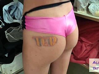 Behind Scenes With Tattooed Mirella Montana And German Babe