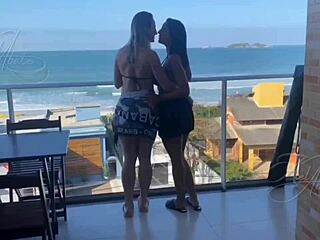 Sensual Latina Patty Wife Seduces Me on Beach for Cunilingus in Apartment