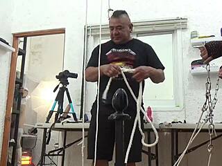 Alexandra Miret in intense sado session