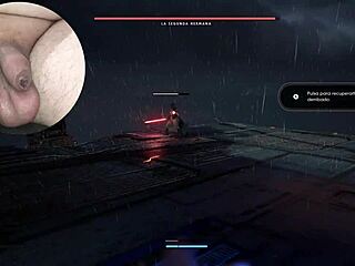 Busty Jedi mods and big cock action in Star Wars gameplay
