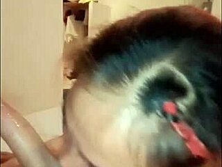 blowjob turns into masturbation, leading to squirting surprise