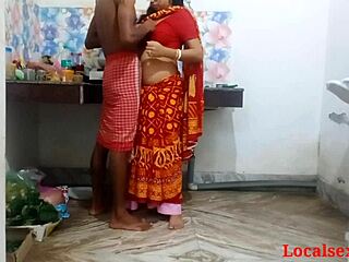 Indian Red Saree Wife Banged Hard by Ranna Ghor