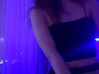 the redheaded beauty contrasts her juicy pussy play