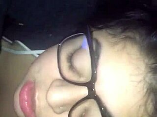 Monster Cock Explodes on Mami's Glasses