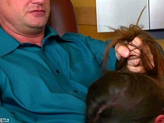 brooklyn's heart raced as eric fixed her printer, leading to intense pleasure with her big tits