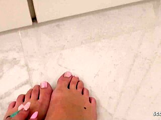 Blonde Tini Delivers Intense Footjob With Dirty Talk Instructions