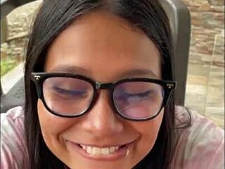 want to suck my monster cock outside?