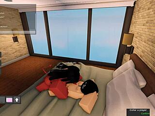 Meru, the enchanting succubus, in a lustful Roblox encounter