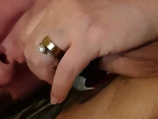 Fat bbw wife gives detailed nylon blowjob to amateur husband in their home