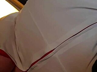 Fat bbw wife gives detailed nylon blowjob to amateur husband in their home