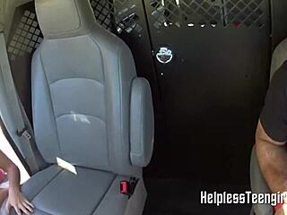 gorgeous teen 18+ gets penetrated in bondage with deepthroat