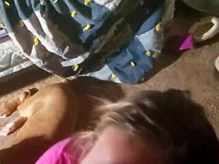 Amateur Blonde With Piercing In Homemade Video