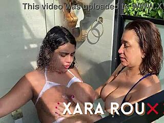 Asian Milf Mother-In-Law Fucked Outdoors Almost Caught