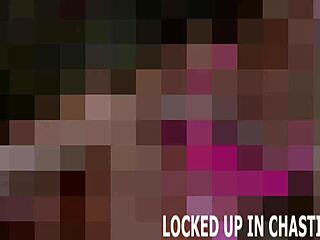 Experience the thrill of being bound and dominated while your cock is locked in chastity