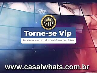 During the Corinthians game, we paused for some fun with the white wife taking four