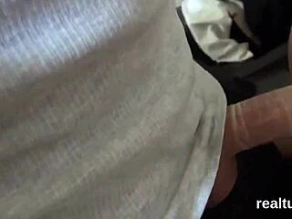 Young and beautiful Czech girl seduced in shopping mall and filmed in POV style