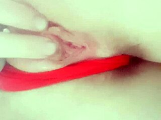 in the bath, the mistress and huntress toyed with their submissive slave through domination