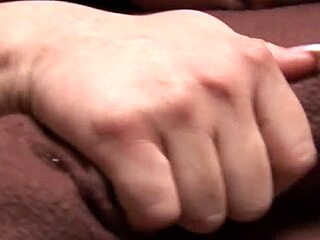 Kleine brunette wants the biggest dick! She sucks and masturbates for creampie orgasm at home.