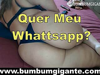 brazilian married slut cumming, begging for more on big ass