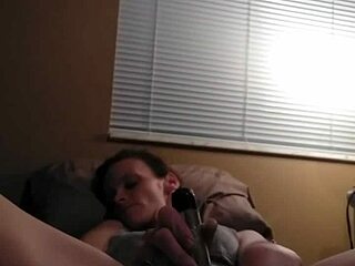 Redhead solo uses toys for masturbation in intriguing private session